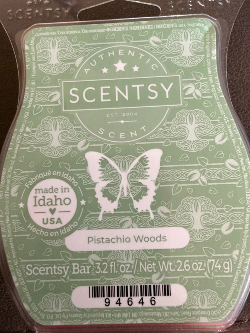 Scentsy Pistachio Woods Wax